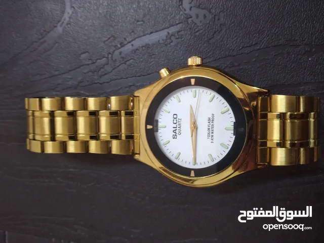 (ساعه سالكو كوارتز جديد) مواصفات الساعه  ضد الماء فيها فلاش سبع الوان مقاومه للخدش زجاجه كريستال
