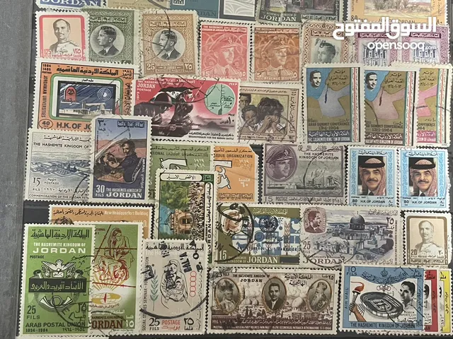 طوابع بريد اردني قديم