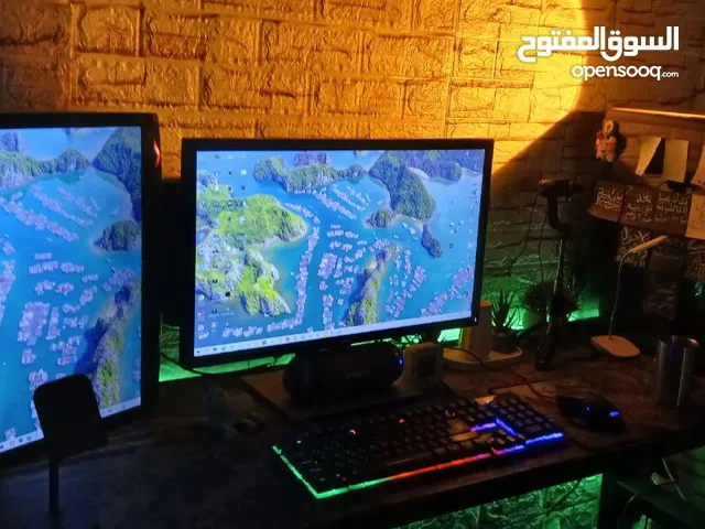 كمبيوتر العاب  - لا تفوتك الفرصة - جهاز كامل مع شاشتين