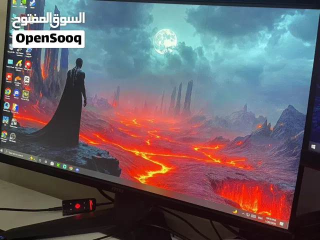 شاشة msi 180 hrz فيها خط رفيع ما ببين اثناء اللعب وما بكبر