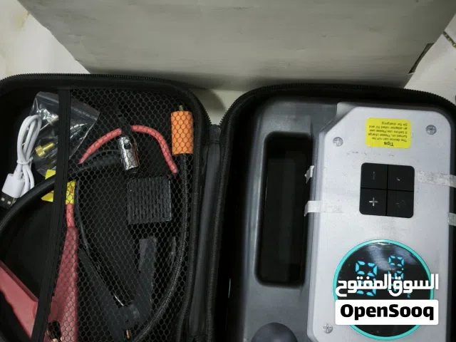 جطل سيارة + منفاخ تايرات + شاحن usb + لايت طوارئ