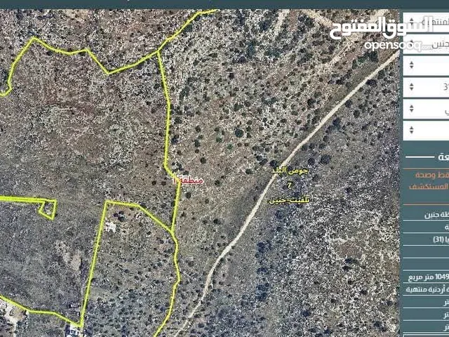 فرصة استثمارية نادرة قرب الجامعة العربية الأمريكية! للبيع 5 دونم فقط...