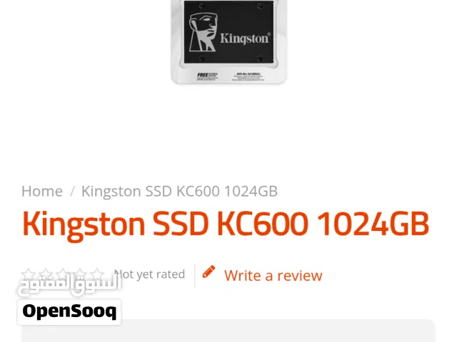 Kingston KC600 1TB مستعمل بحال الوكاله