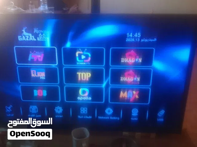 شاشه 32بوصه مع رسيفر نث الغزالين