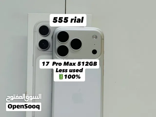 iPhone 17 Pro Max 512GB -Less used -battery 100%
