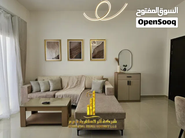 بتصميم عصري شقة غرفة وصالة مفروشة بالكامل للايجار الشهري في عجمان منطقة الجرف 2 - جاهزة للسكن فورا !