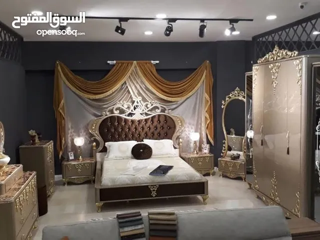 غرفة نوم تركية مستعملة للبيع 7 قطع خشب درجة اولى تم شرائها سابقاً من القند للاثاث الحديث