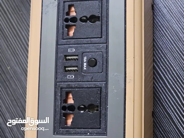 Universal Multi-Socket Power Extension Box with USB Ports – Wooden Frame