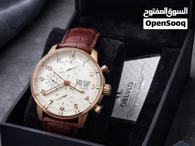 ساعة OBLVLO جديده لم تستخدم بجميع المرفقات