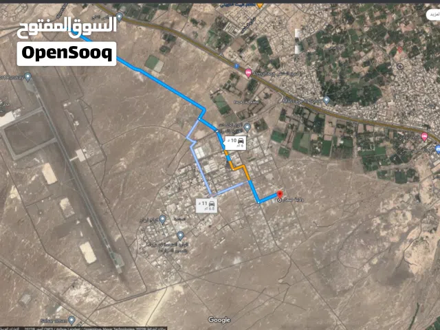 Prime Sohar 3 side Corner Water Power Near Airport &train أرض صناعية كورنر 3 جهات للبيع في صحار
