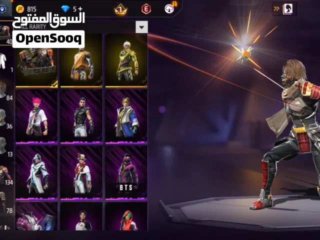 Free fire account for sale in ajman bustan.