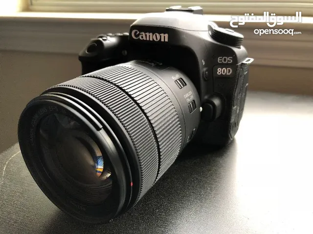 Canon 80D DSLR with kit lense and 50mm block lense