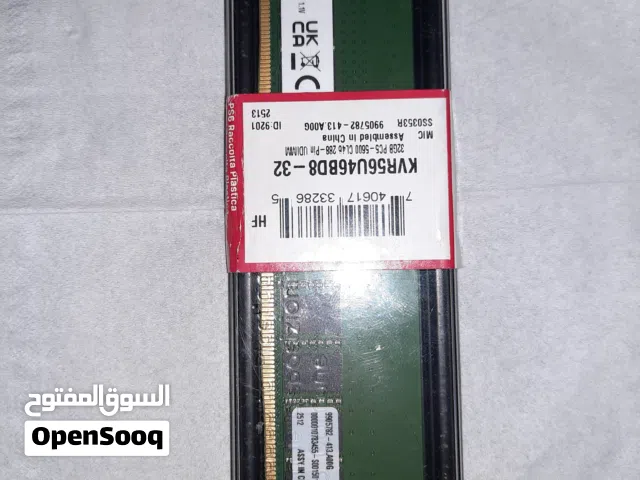 Kingston DDR5 32GB 5600MHz Desktop RAM (جديدة)