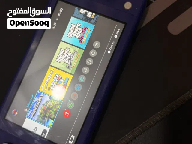 ننتندو سويتش لايت قمة النظافه مع ثلاث احزاء جراند وكب هيد وماينكرافت
