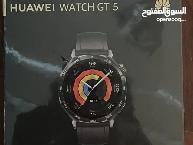 ساعة huawei watch gt 5 جديدة بالكرتون