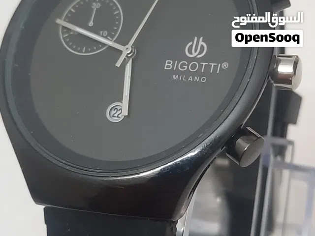 ساعة بيغوتي رجاليه جديدة حزام مطاط بسعر 150 دينار شامل التوصيل