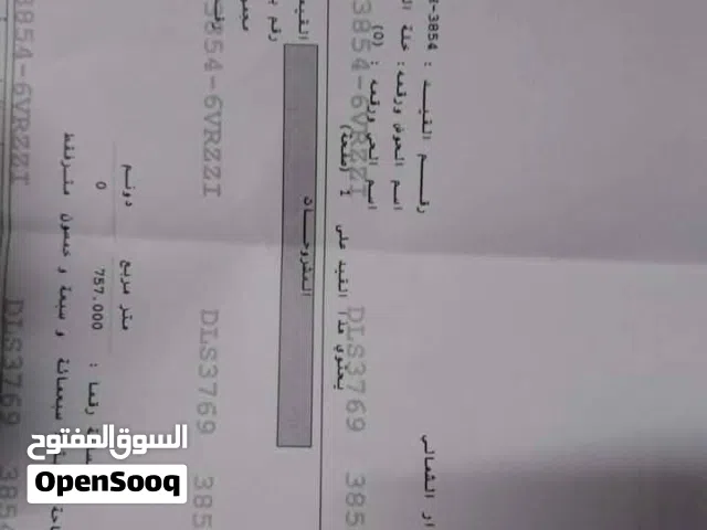 قطعه أرض لقطة للبيع بسعر مغري حبكا الحي الشمالي  أرض مستوية ومشجرة زيتون