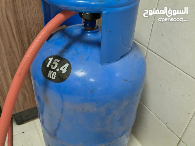 15.4 KG GAS Cylinder with two burner stove for Sale with Adnoc regulator and 3 meter extra pipe