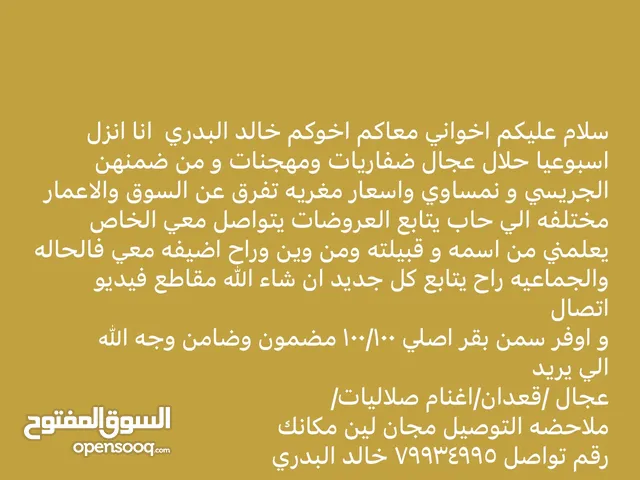 عجال اقراء الوصف تحت مهم جدا