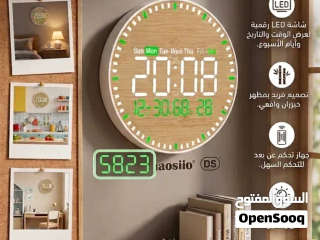 ساعةحائط رقميه عصريه تصميم LED