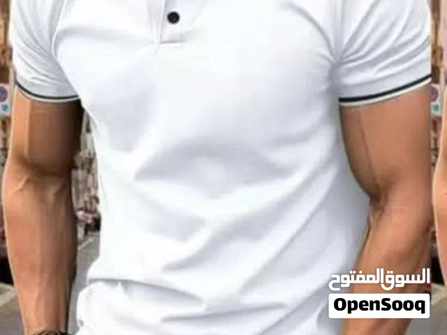 تيشيرت ياخه صيفي نوع بولو حجري ناعم رجالي