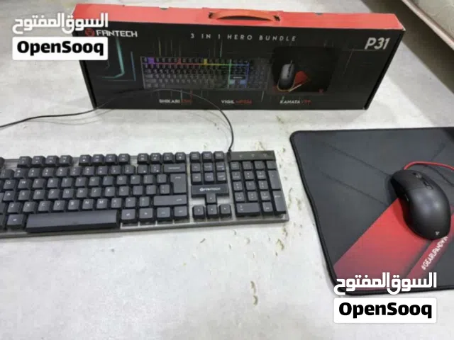 ماوس وكيبورد مع اضاءة RBGوماوس باد