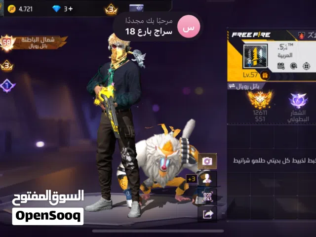 Free Fire Accounts and Characters for Sale in Al Batinah