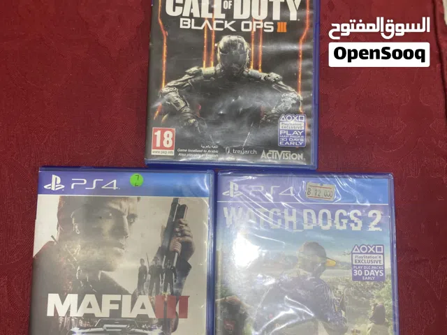 الألعاب نضيفه جداً ولعبه لم تستخدم واسمها WATCH_DOGS 2 وألعاب الباقيه بنظافه جيده