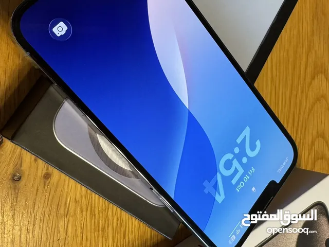 آيفون 13 برو ماكس 256 للبيع مستعمل بحالة ممتازة مع الكرتونة