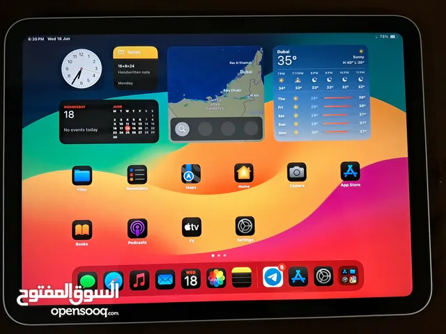 ipad 10th gen 256gb used for 20 days warranty expired 2026/05/30 أيباد جيل 10 256gb مستعمل 20 يوم