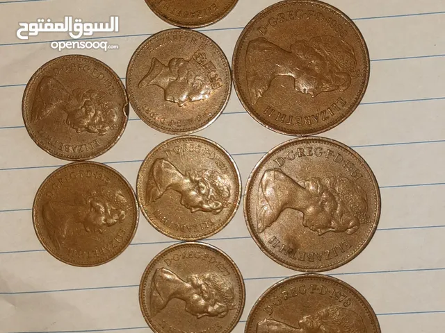 عملات بريطانية قديمة بيني جديد و بنسات