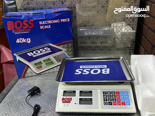 Boss Electronic & Battery Scale - 40Kg - ميزان الكتروني وبطارية من بوس - 40 كجم