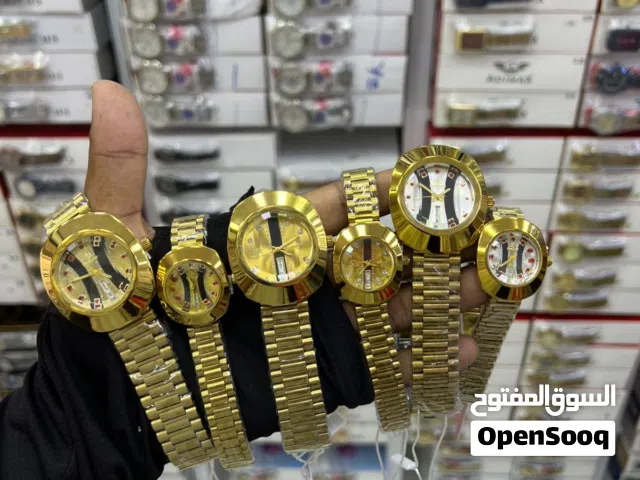 Gold Luxury Watches – Classic Design  Day & Date  1 Year Warranty  Free Gift Included