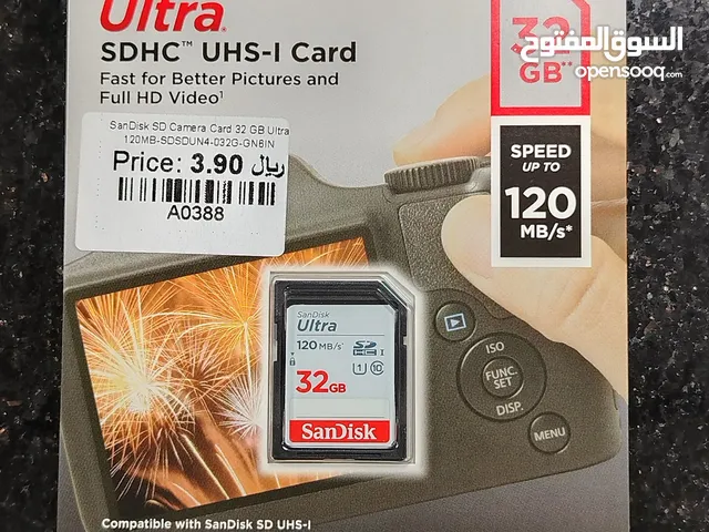 Sandisk SD Camera Card 32GB Ultra 120MB/s