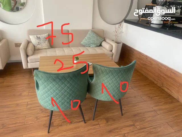 طقم كراسي مع طاولة خشبChair set with wooden table