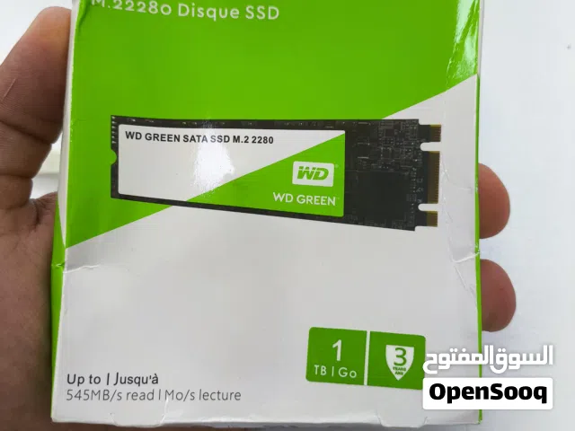 هارد ssd m.2 من الماركة العالمية Western Digital من نوع WD Green m.2 2280 بحجم 1 تيرا بايت