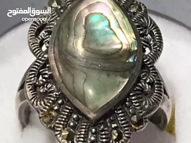 خواتم فضه عيار925 فص اصلى