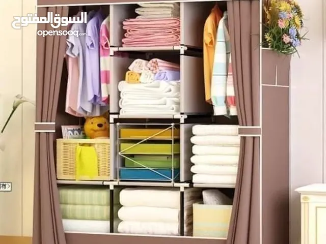 خزانة ملابس قماشية بهيكل معدني وغطاء قماشي متوفره عدة ألوان