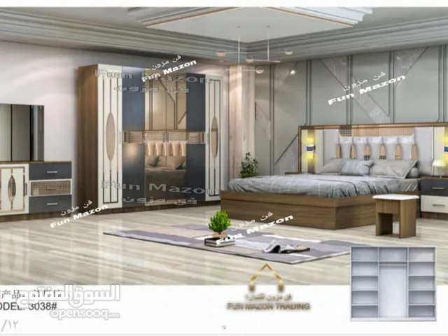 غرف نوم 6 قطع مع دوشك طبي وتركيب ب 180 ريال فقط .