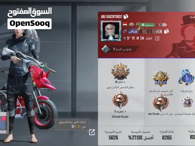 Pubg Accounts and Characters for Sale in Sana'a