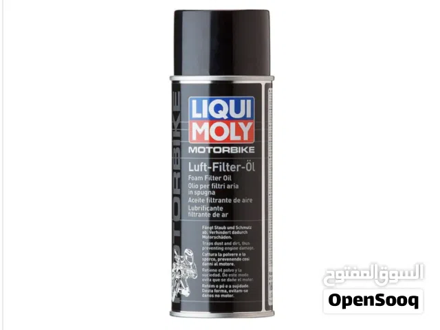 LIQUI MOLY Motorbike Luft Filter Oil Spray 400 ml Foam & Fabric Filter Protector - 074709