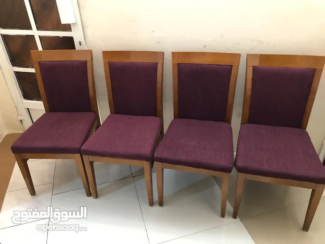 4 CHAIRS IN VERY GOOD CONDITION VERY STRONG AND COMFORTABLE URGENT SALE