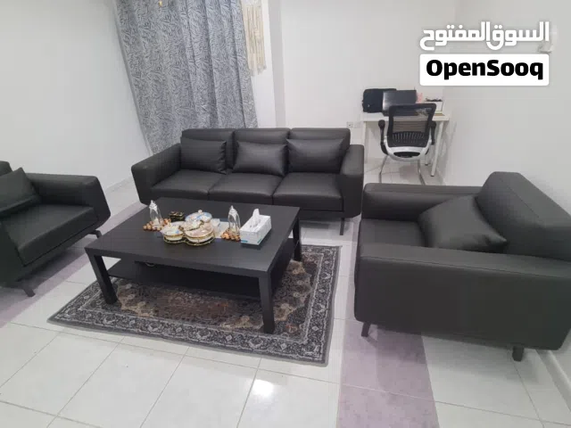 5 seater black luxury comfortable sofa