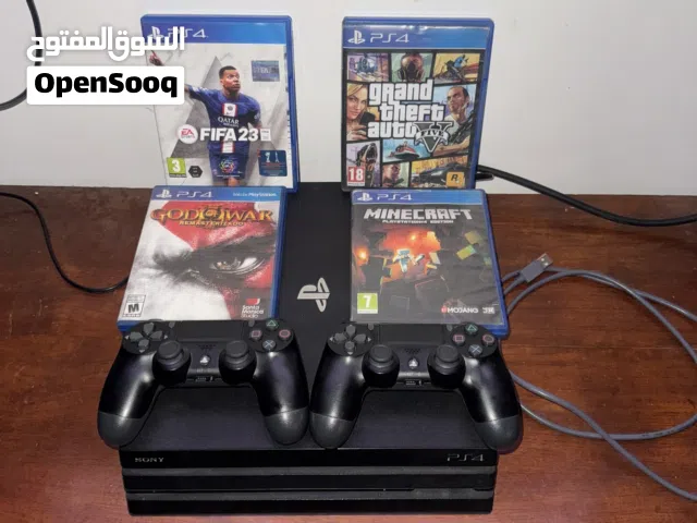 PS 4 PRO نضيف جدا