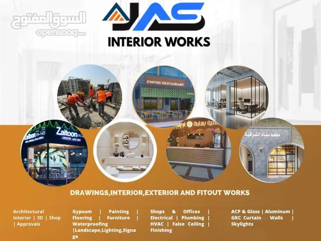 Construction interior exterior,fit out works