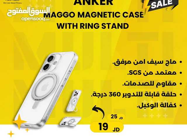 anker MAGGO Magnetic Case with Ring Stand