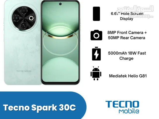 TECNO SPARK 30C جديد مسكر للبيع