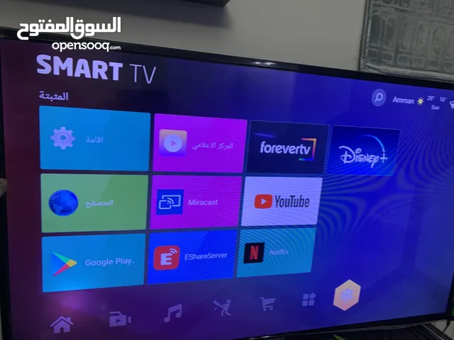 شاشة ميديا ستار بحالة ممتازة 43 بوصة سمارت