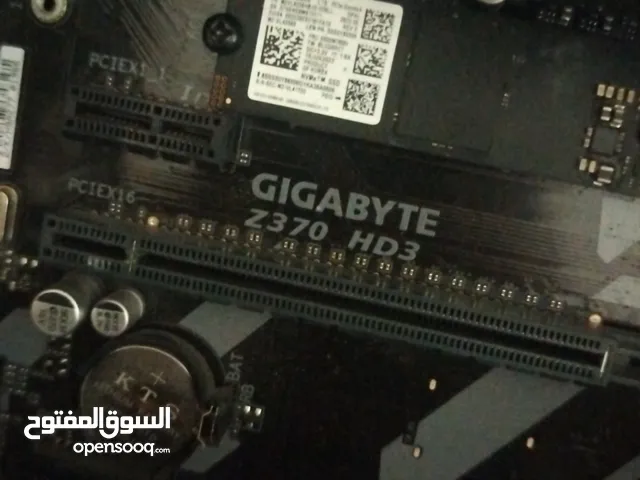 موجود مذبورد Z370 gagbayt مع معالج i5th8 مع مبرد deeb cool