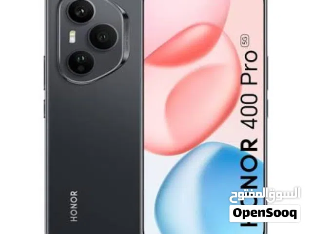 هونر 400pro 5g نظافه 100 لون اسود رام 12 ذاكره 512مع كافه ملحقاته